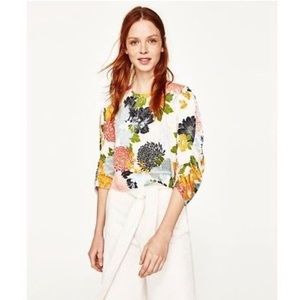 Zara floral top
